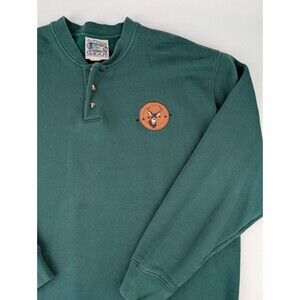 Men's XL Outdoor Gear Shirt Green Hunting Button Up Long Sleeve Deer Tracks